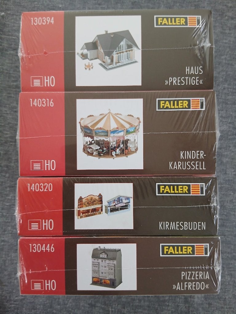 H0 bouwpakketten Faller, Ophalen, Nieuw, 1:50 tot 1:144