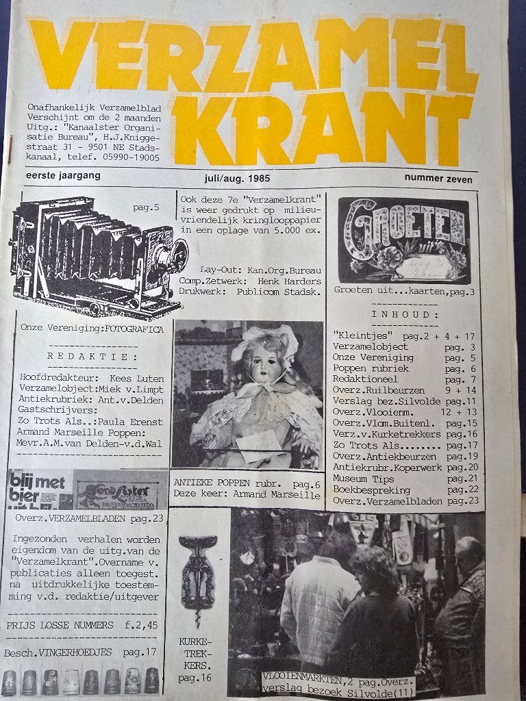 DE VERZAMELKRANT 13 JAARGANGEN 1 t/m 13, Ophalen, Gelezen