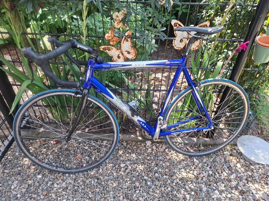 Raleigh racefiets - Blauw, gebruikt, Ophalen, Gebruikt, Overige typen