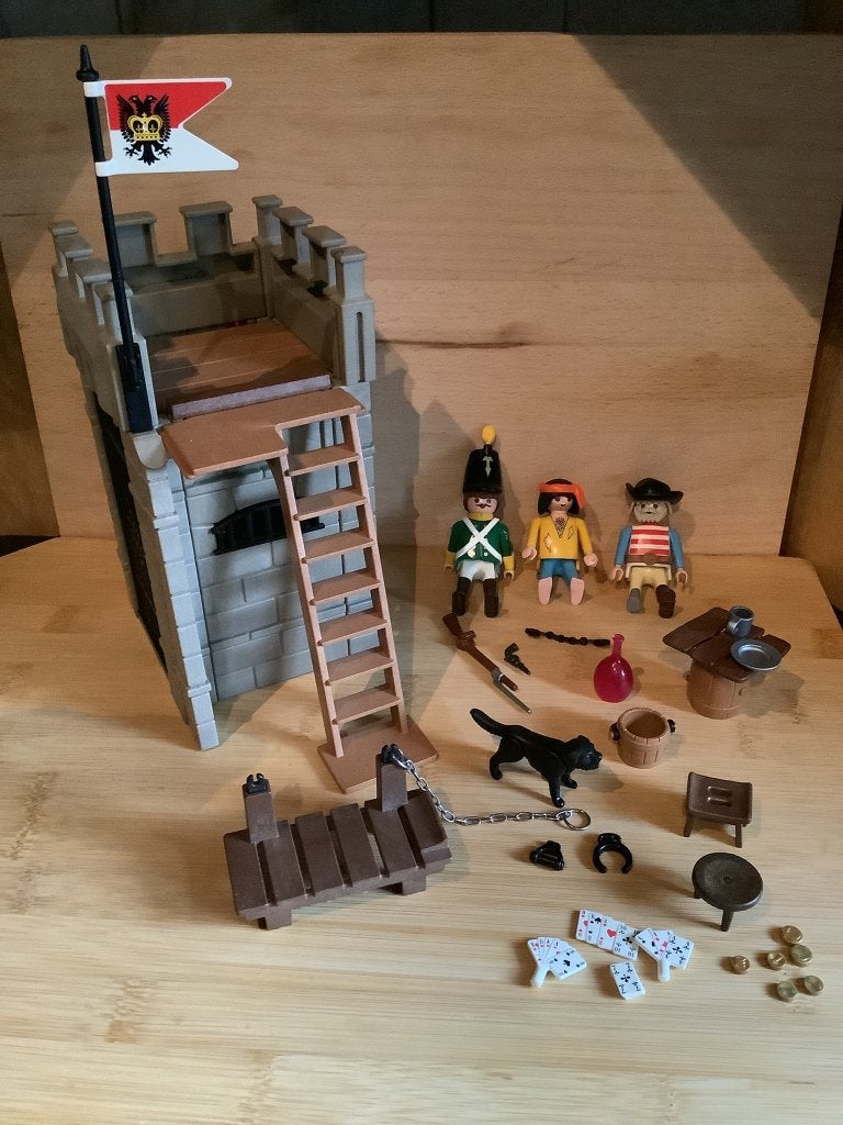 Playmobil 3351 Pirates Harbor prison tower Gevangenis toren, Verzenden, Zo goed als nieuw, Complete set
