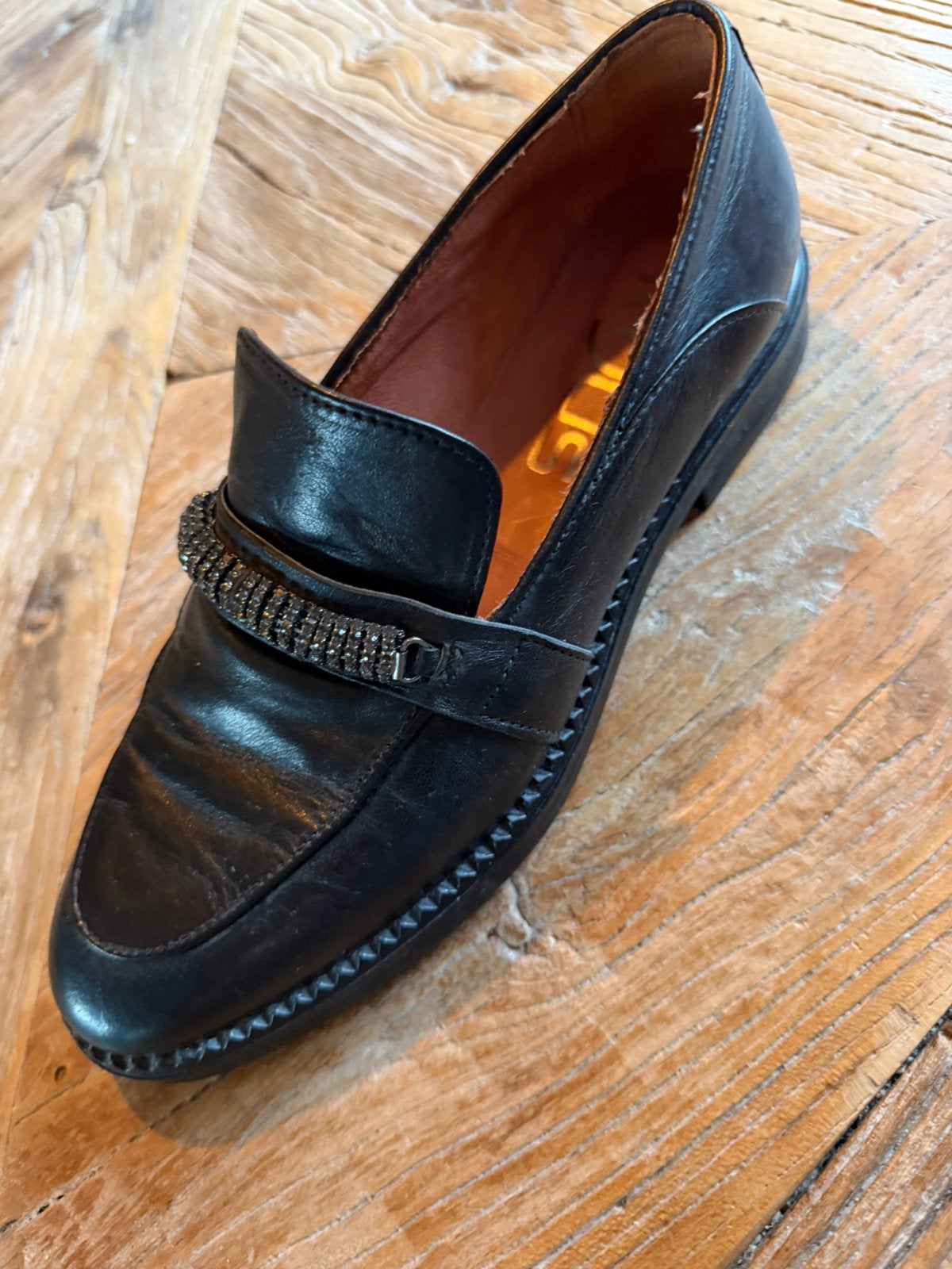 Zwarte loafers Mjus maat 38, Ophalen of Verzenden, Zo goed als nieuw, Zwart, Instappers