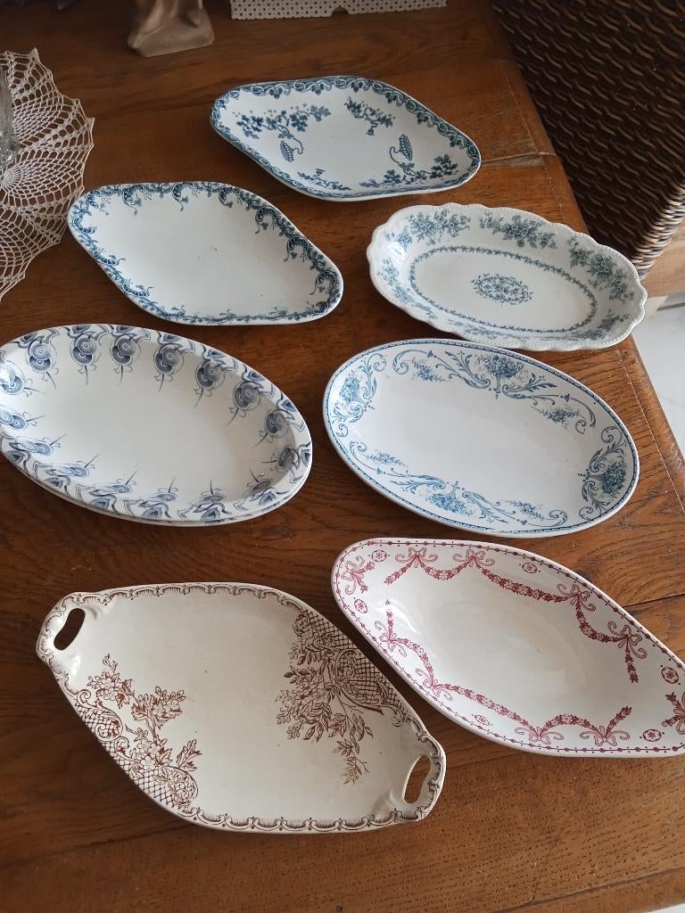 verschillende antieke  raviers-serveerschaaltjes, Ophalen of Verzenden