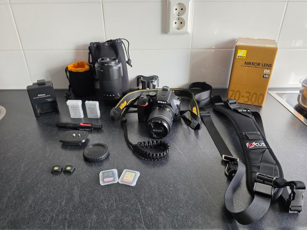 Nikon D3500 camera compleet, Audio, Tv en Foto, Fotocamera's Digitaal, Ophalen of Verzenden, Zo goed als nieuw, Spiegelreflex