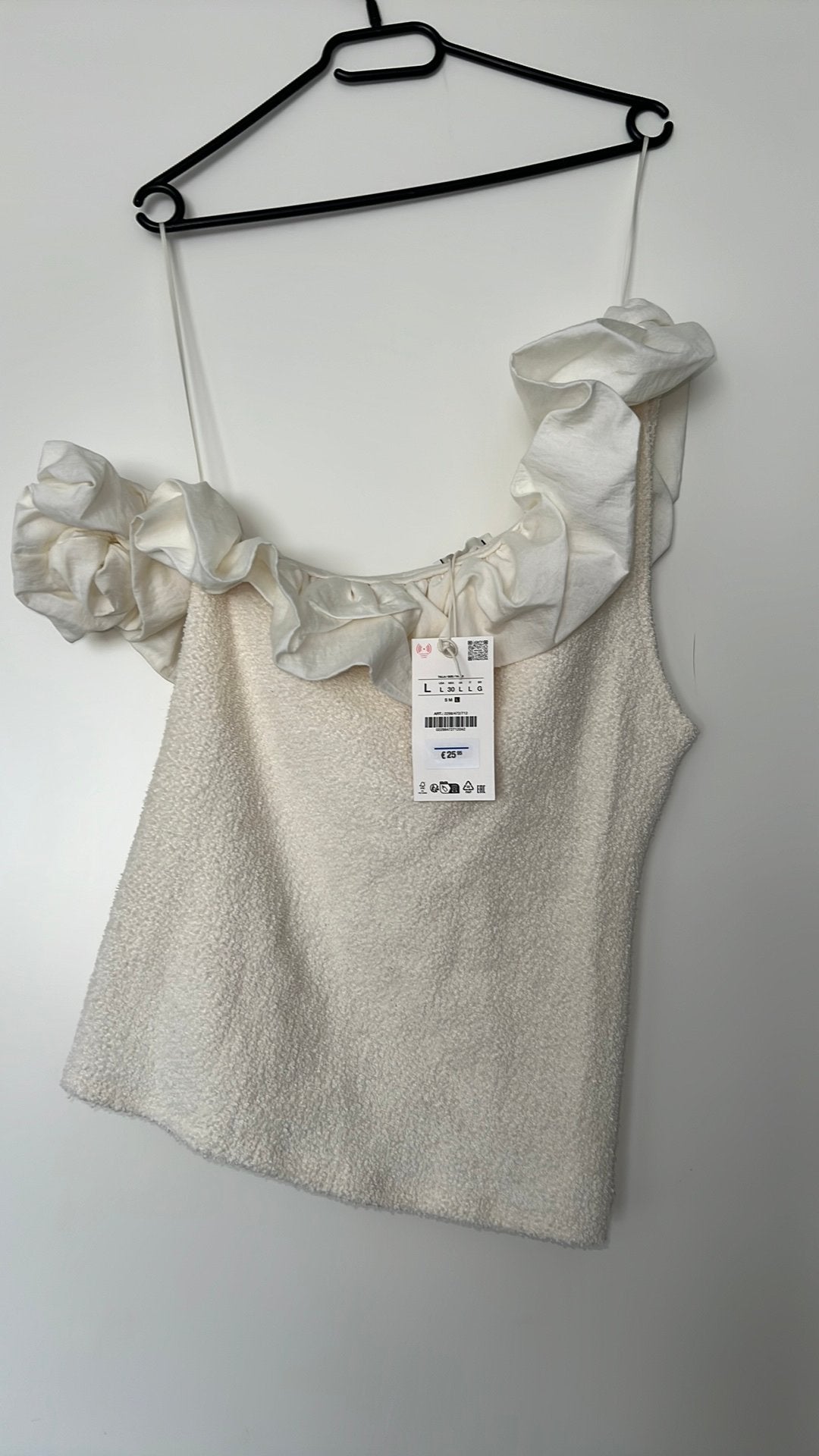 Zara top bouclé L, Ophalen of Verzenden, Zo goed als nieuw