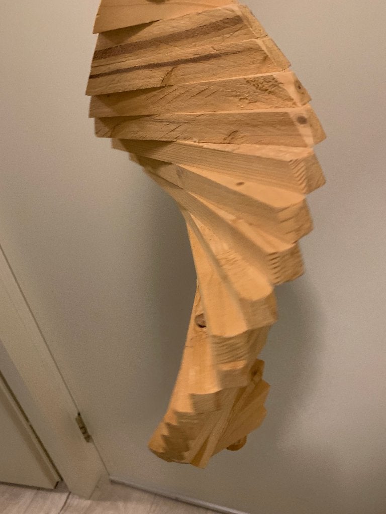 houten spiraal windspinner, Ophalen of Verzenden, Nieuw