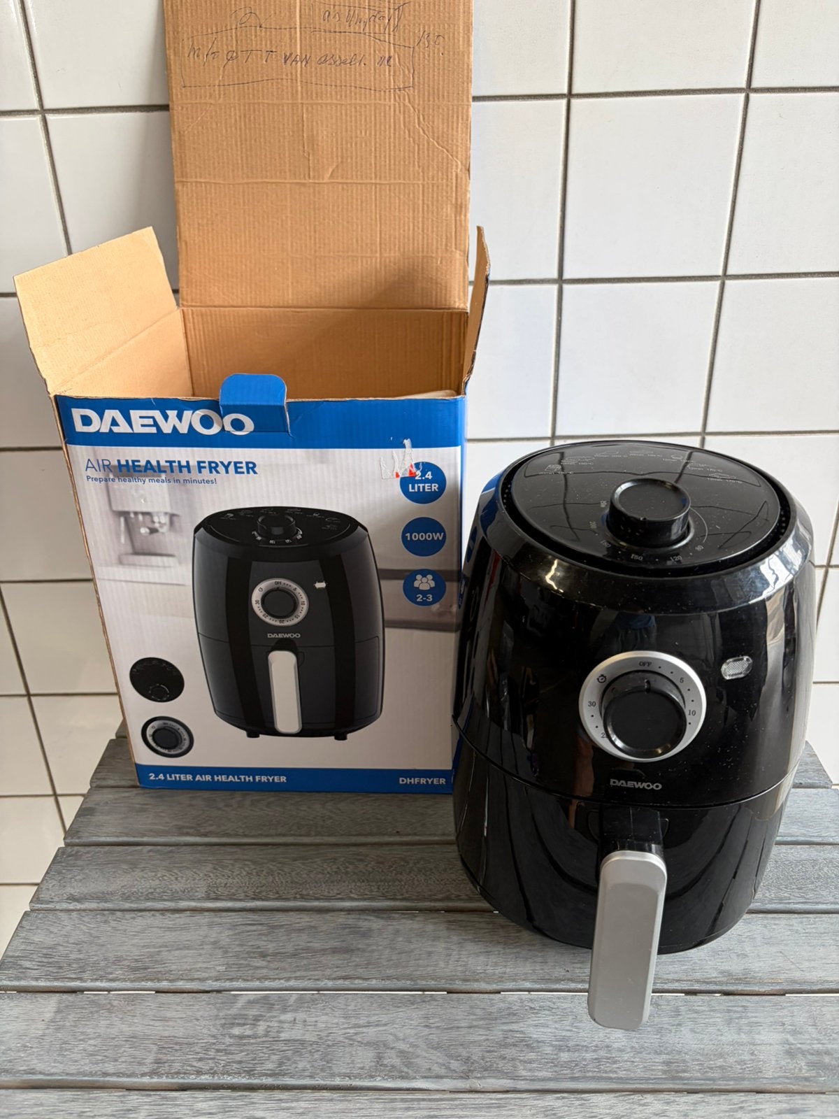 Daewoo Airfryer 2,4 liter – 1000W – met originele doos, Ophalen of Verzenden, Nieuw