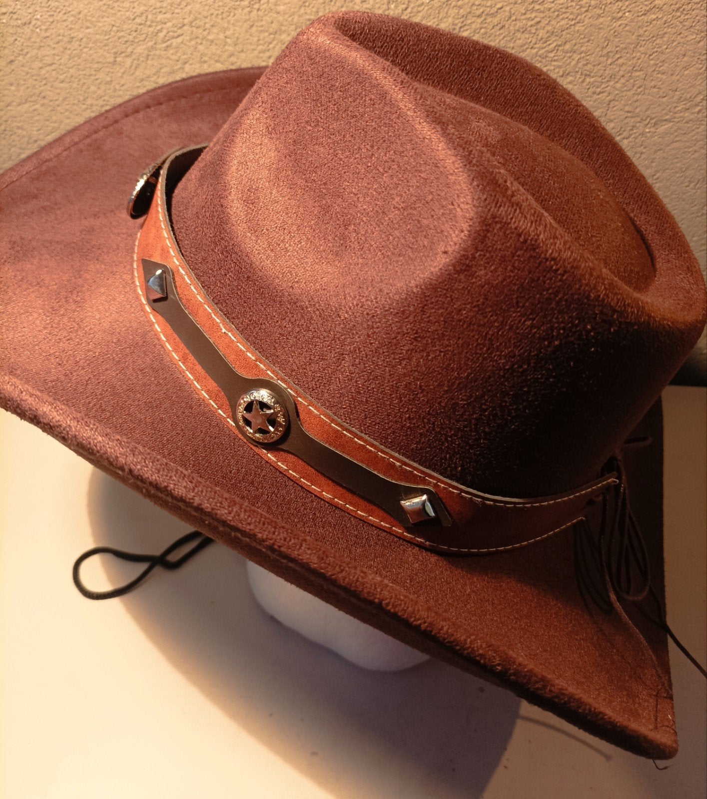 Western Cowboy hoed. Unisex, 56 of 57 cm (M, 7 of 7⅛ inch), Hoed, Onbekend, Nieuw