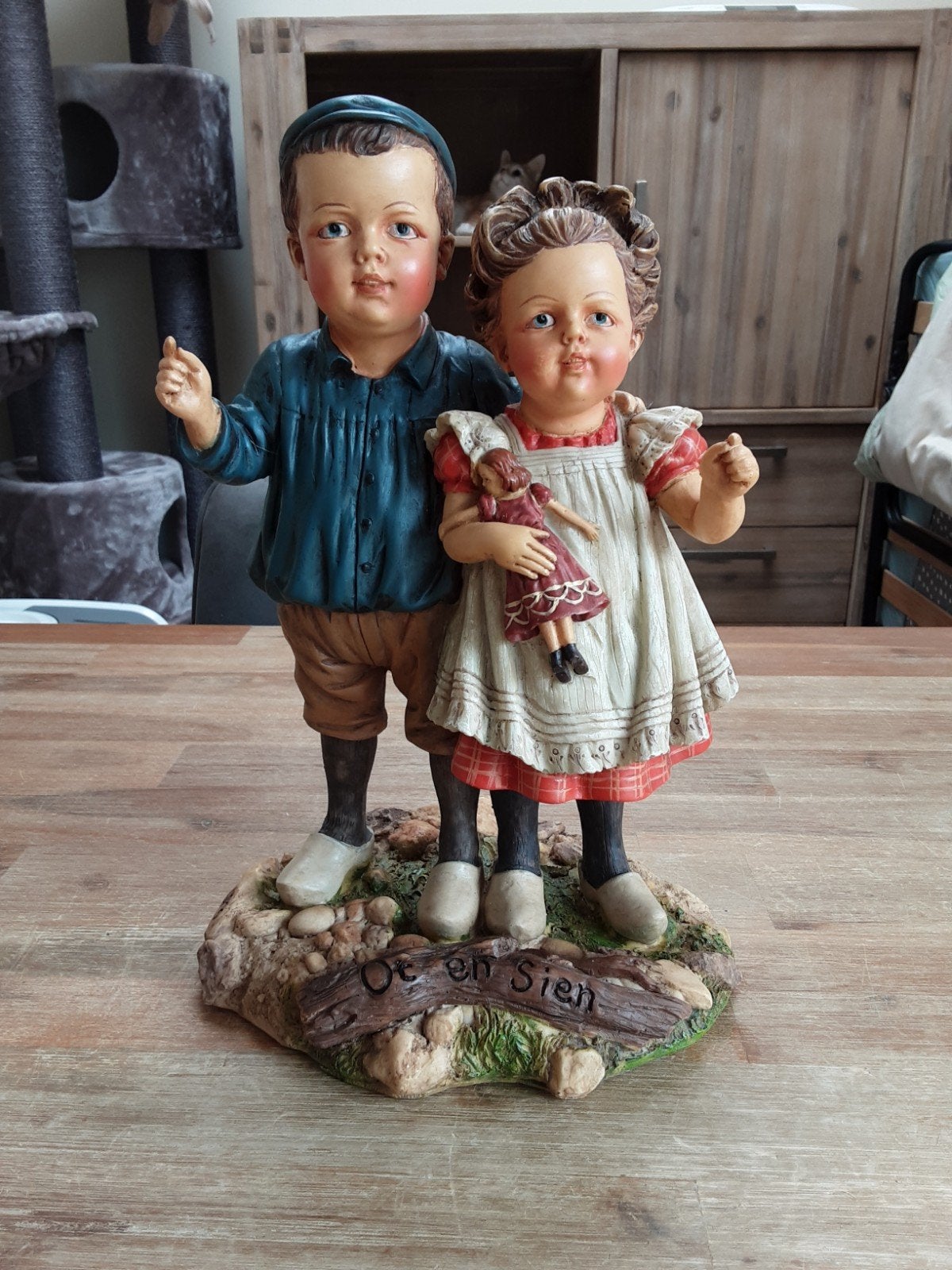 Beeldje Ot en Sien - Vintage Decoratie, Verzamelen, Ophalen of Verzenden, Gebruikt