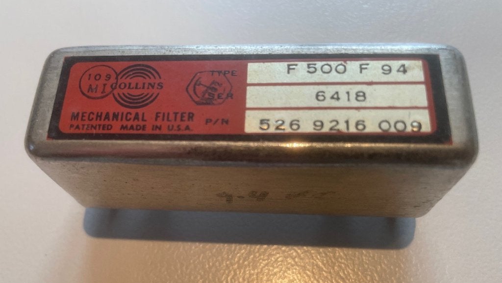 Collins Radio F500F94  Mechanical Filter, Telecommunicatie, Zenders en Ontvangers, Ophalen of Verzenden, Zo goed als nieuw