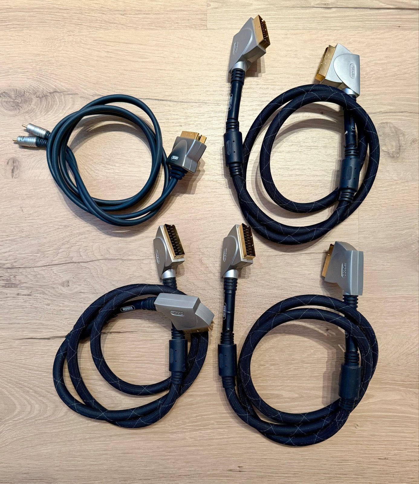Profigold Scartkabel met RCA Audio  4 stuks, Ophalen of Verzenden, Zo goed als nieuw, Minder dan 2 meter, Scartkabel