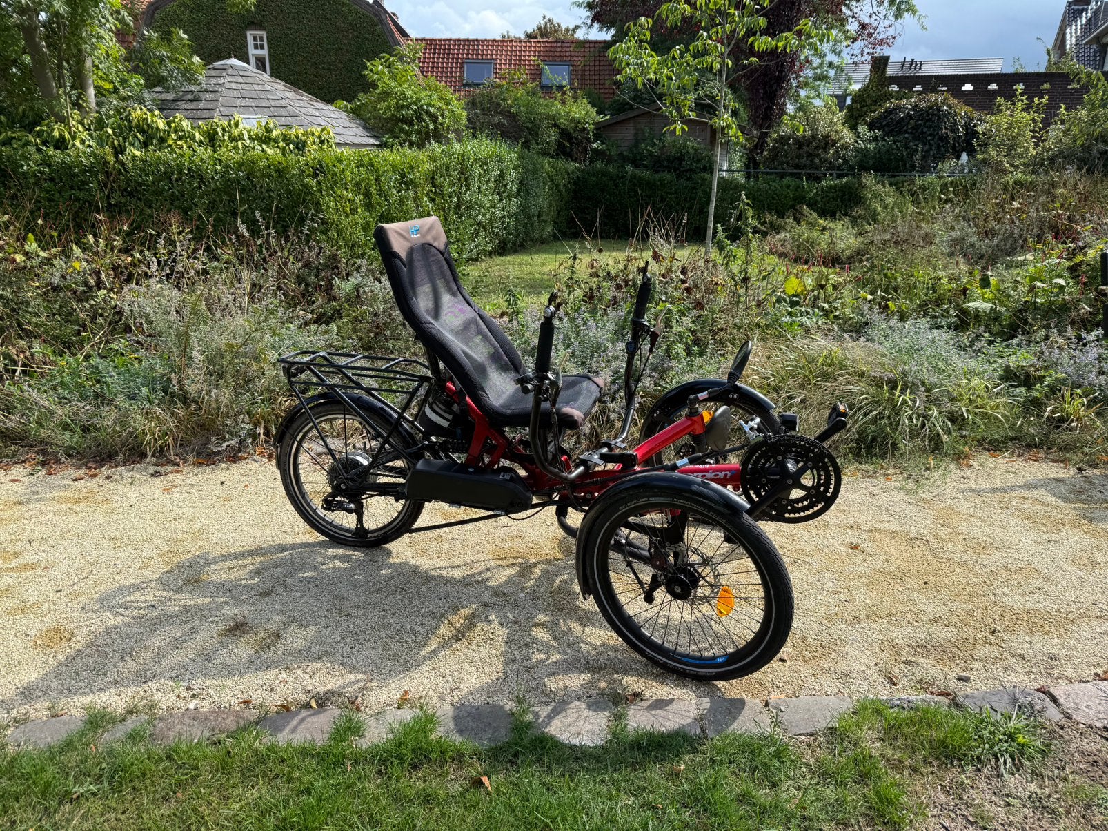 Electrische HP Velotechnik Scorpion fs 20 E-Trike geveerd, Fietsen en Brommers, Fietsen | Ligfietsen, Ophalen of Verzenden, Zo goed als nieuw