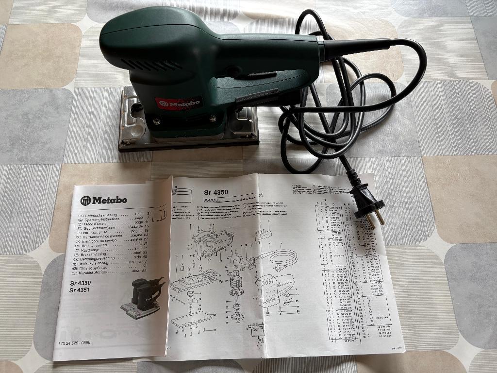 Te koop Metabo vlakschuurmachine Sr 4350, Doe-het-zelf en Verbouw, Gereedschap | Schuurmachines, Ophalen, Zo goed als nieuw, Minder dan 600 watt