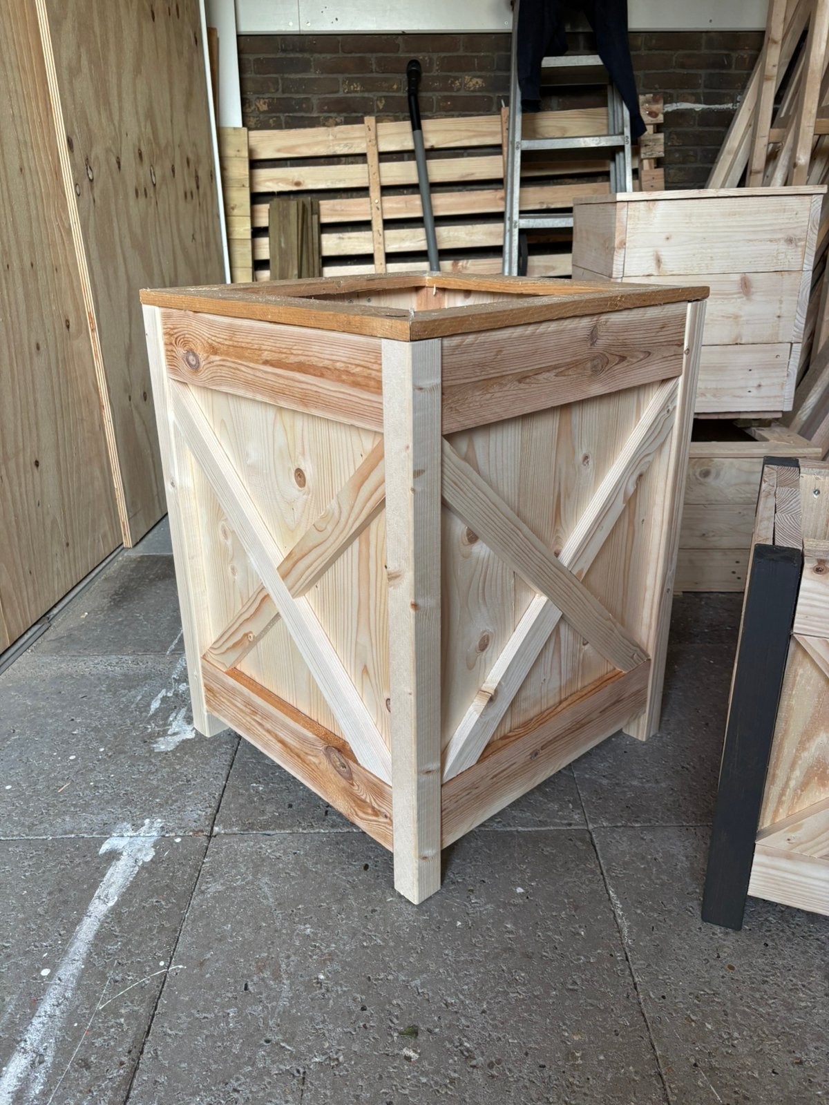 Bloembak met verstek details (thuis leveren op afspaak), Ophalen, Zo goed als nieuw, 60 tot 100 cm, 60 cm of meer