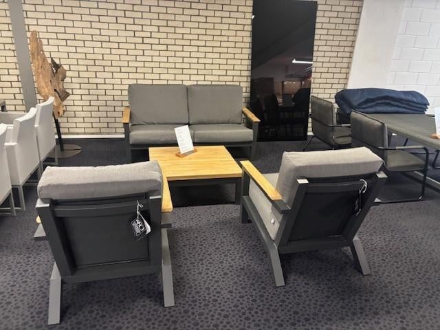 tuinmeubelen tuinset, Tuin en Terras, Tuinsets en Loungesets, Ophalen, 4 zitplaatsen, Teakhout, Nieuw