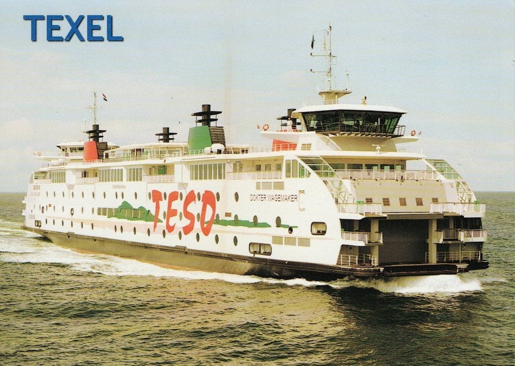 Texel Boot  MS Dokter Wagenmaker 9, Ophalen of Verzenden, 1980 tot heden, Ongelopen, Waddeneilanden