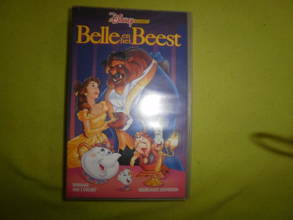 BELLE & HET BEEST! Mooie Disney Tekenfilm Op VIDEO!, Tekenfilm, Verzenden, Alle leeftijden, Kinderprogramma's en -films