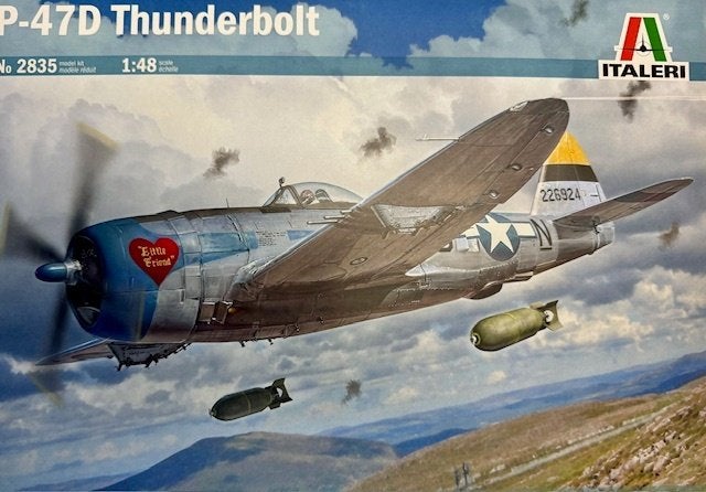 Coelianmodels, Italeri 2835, P-47D Thunderbolt, 1/48 € 32,99, Italeri, Nieuw, Ophalen of Verzenden, Groter dan 1:72