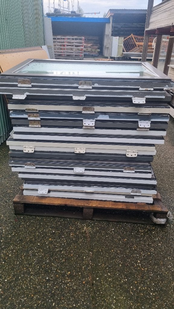 Raamkozijn raam uitzetraam dubbel glas hardhout ( 094 ), Ophalen, Gevelraam of Ruit, Gebruikt, 160 cm of meer
