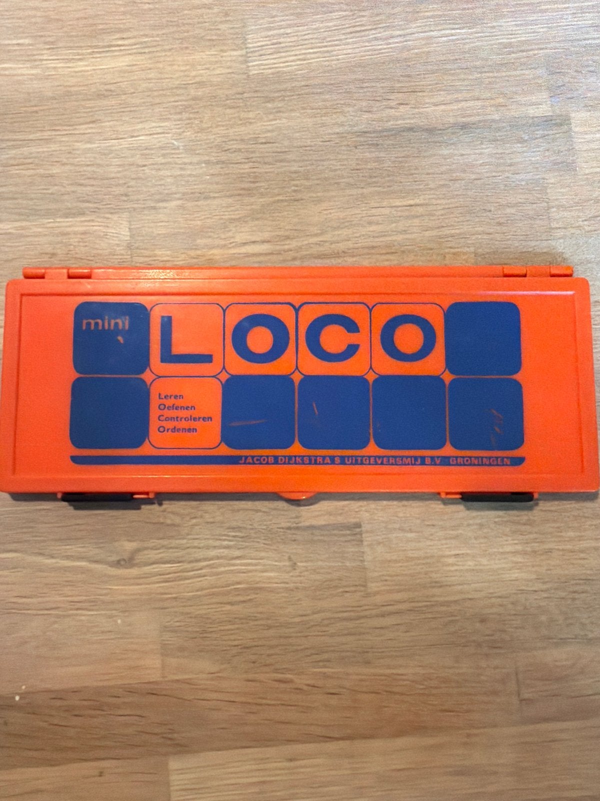 Vintage Mini Loco basisdoos - compleet met 12 blokjes, Ophalen of Verzenden, Gebruikt, Rekenen