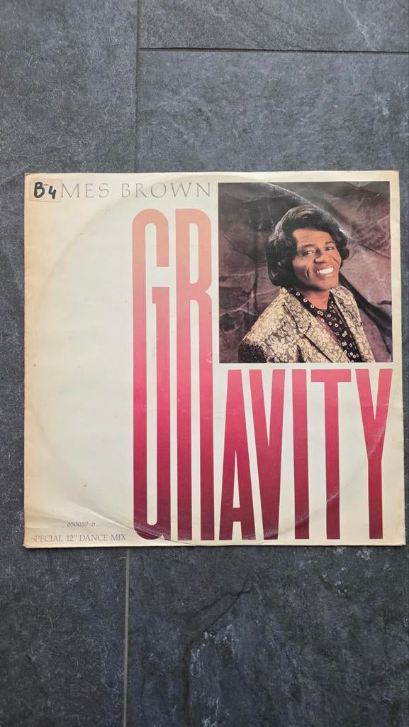 James Brown - Gravity (Special 12" Dance Mix) Vinyl, Gebruikt, Maxi-single, 1980 - 1989, Ophalen of Verzenden