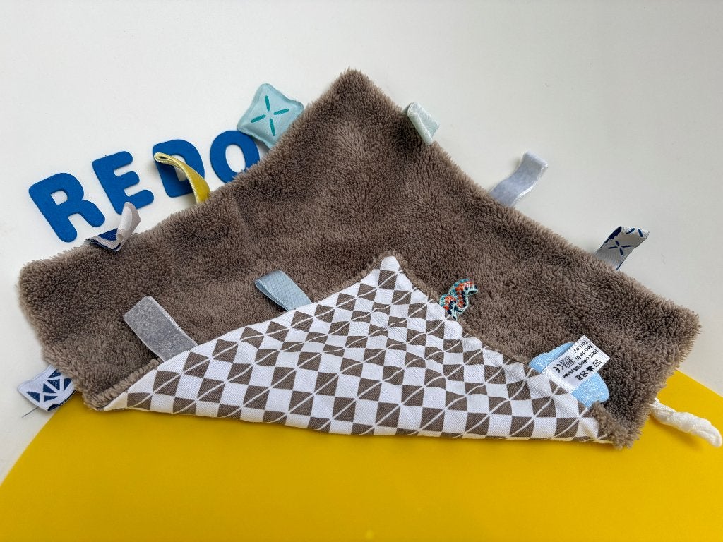 K1912 snoozebaby snooze baby doekje grijs, Ophalen of Verzenden, Zo goed als nieuw, Overige typen
