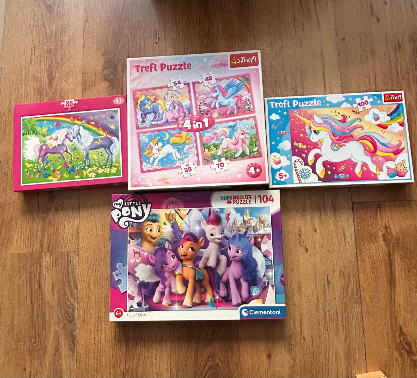 Eenhoorn puzzels, Ophalen of Verzenden, Meer dan 50 stukjes, Gebruikt, 4 tot 6 jaar