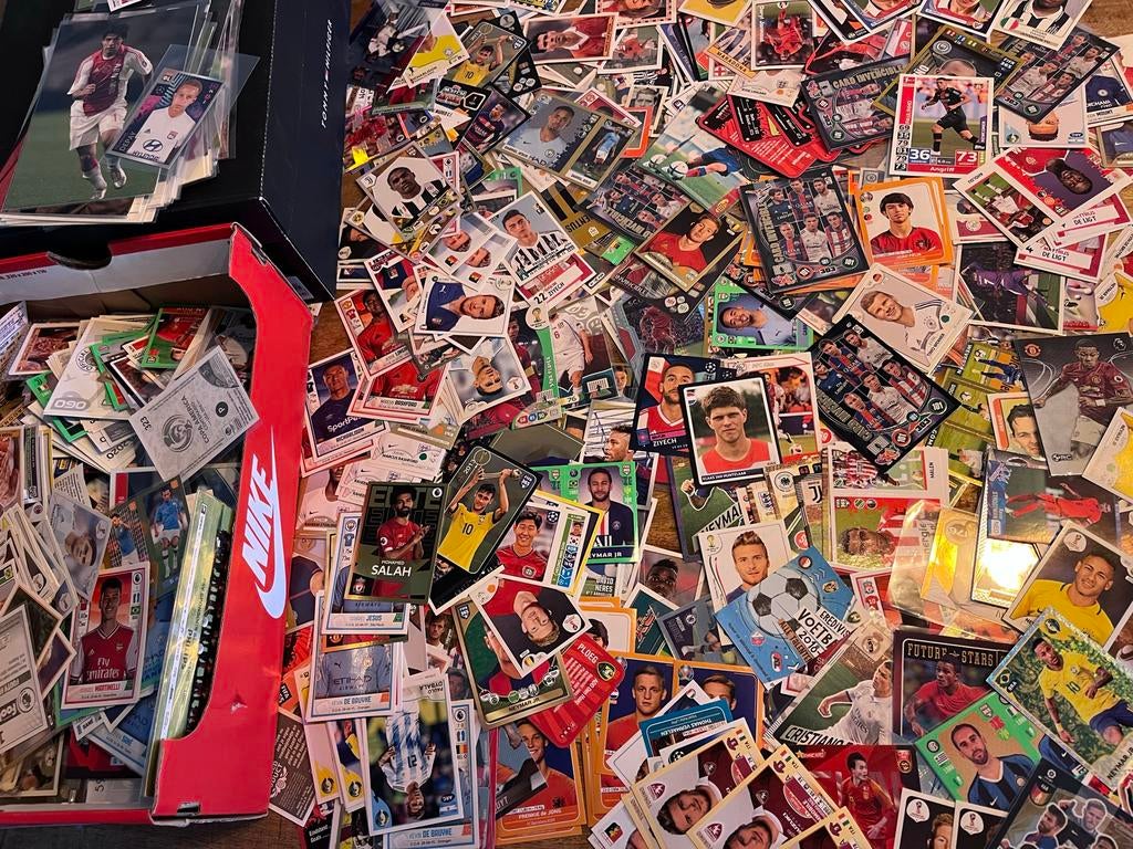 Grote collectie voetbalplaatjes Messi Ronaldo Cruyff Neymar, Verzenden, Gebruikt, Ajax, Spelerskaart