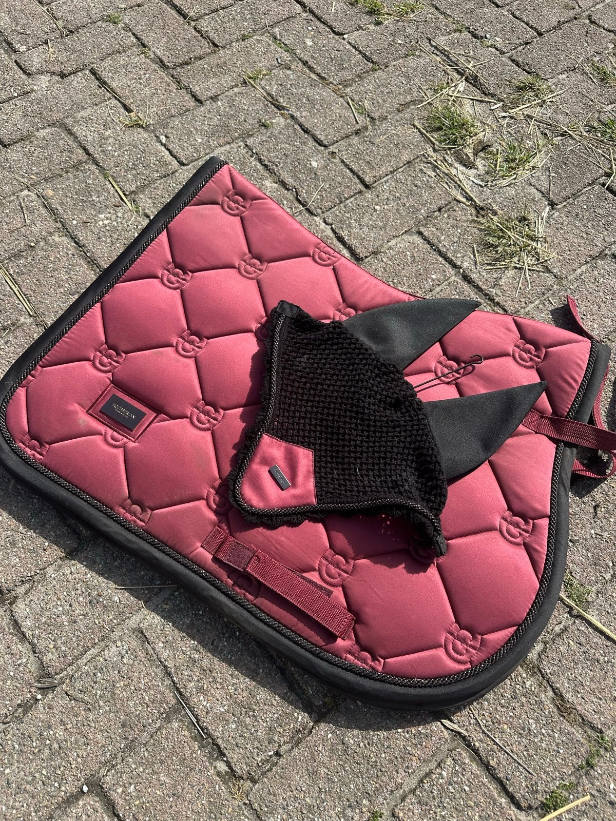 Soft rouge equestrian stockholm setje, Dieren en Toebehoren, Full (L), Equestrian Stockholm, Ophalen of Verzenden, Zo goed als nieuw