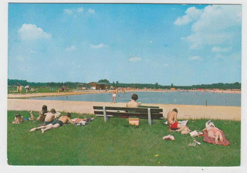 Nuland Zomerdorp Vinkeloord Rekreatiebad Gelopen 1977, Verzamelen, Ansichtkaarten | Nederland, Ophalen of Verzenden, 1960 tot 1980