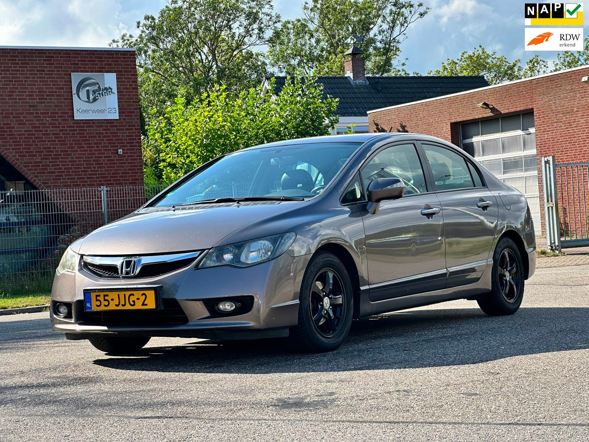 Honda Civic 1.3 Hybrid Comfort Automaat*Leder*Carplay*Cruise, Auto's, Dealer onderhouden, Gebruikt, Origineel Nederlands, Bedrijf