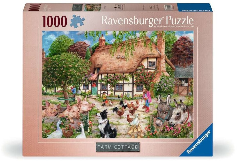 Ravensburger puzzel - Farm Cottage, Hobby en Vrije tijd, Ophalen of Verzenden, 500 t/m 1500 stukjes, Zo goed als nieuw, Legpuzzel