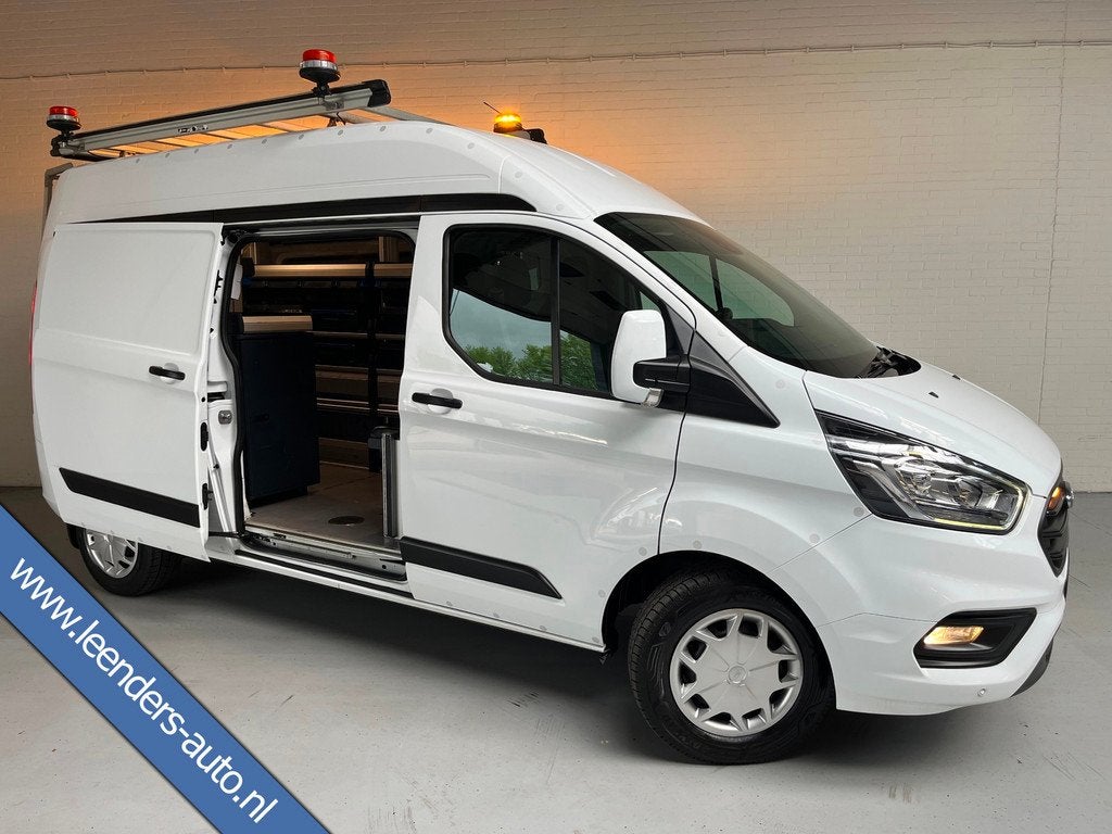 Ford Transit Custom Servicewagen 340 2.0 TDCI 130PK L2H2 Tre, Auto's, Voorwielaandrijving, Stof, 4 cilinders, Met garantie (alle)