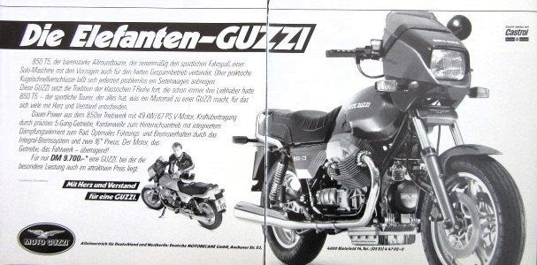 15 vintage advertenties Moto Guzzi Motobecane motor 70-86, Ophalen of Verzenden