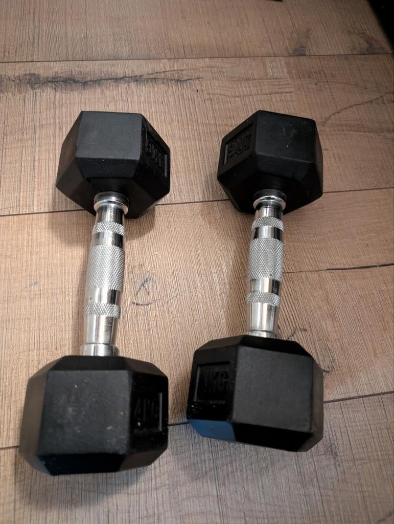 4kg Zeshoekige Halters | 4kg Hex Weight dumbells, Ophalen