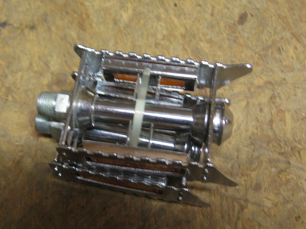 Mooi stel verchroomde sportfiets pedalen, Crankstel of Pedalen, Ophalen of Verzenden, Oldtimerfiets, Nieuw