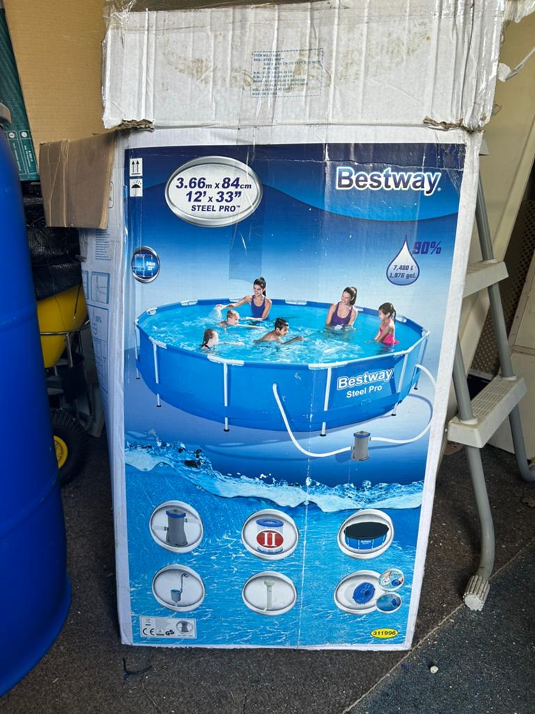 ‍️️ , volgende week mooi weer? Koop nu je zwembad !, Tuin en Terras, Zwembaden, Ophalen, Minder dan 80 cm, Minder dan 200 cm, Rechthoekig