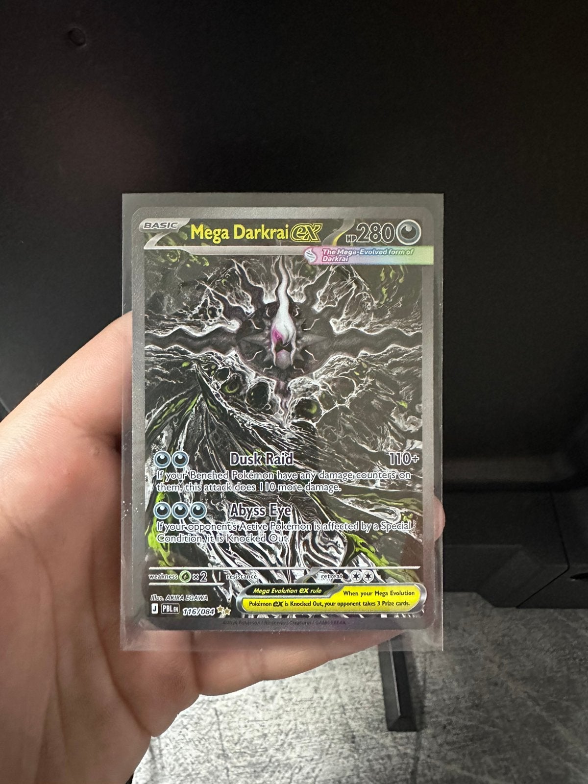 Mega darkrai ex 116/084, Ophalen, Zo goed als nieuw