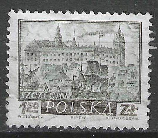 Polen 1960 - Yvert 1063 - Historische stad - Szczecin (ST), Verzenden, Polen, Gestempeld