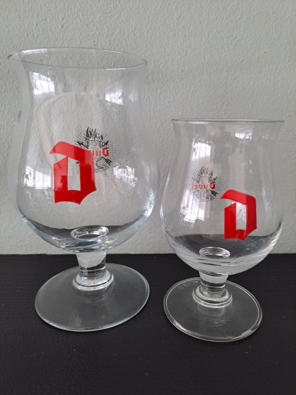 Duvel bierglazen - set van 2 (groot en klein), Ophalen of Verzenden, Nieuw