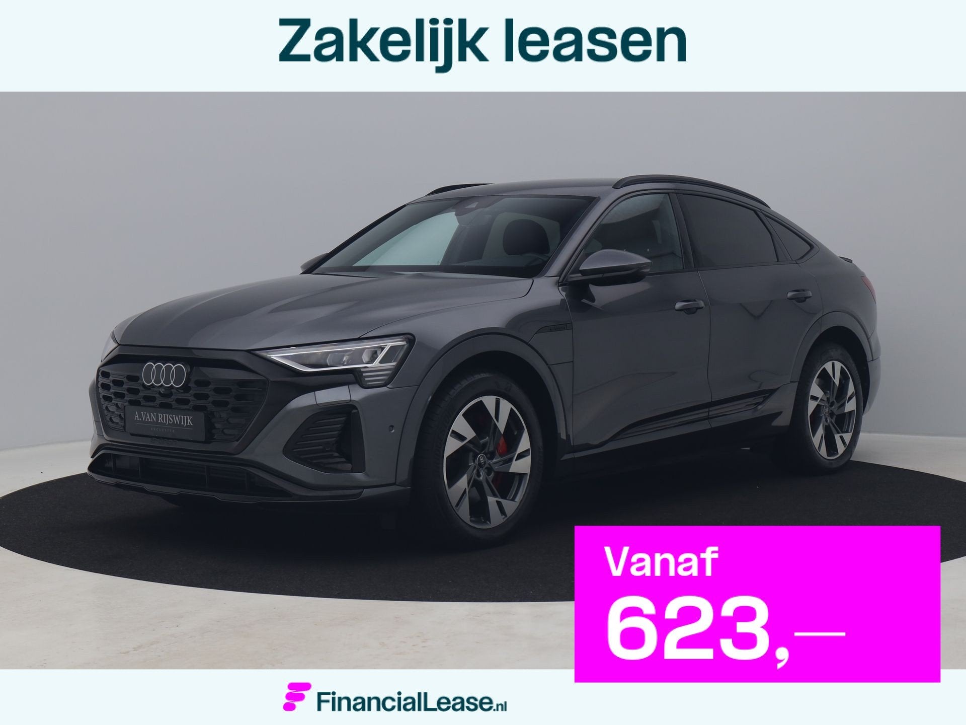 Audi Q8 Sportback e-tron 50 Quattro S Edition 95 kWh | 360, Automaat, Automatische klimaatregeling, Zwart, 95 kWh
