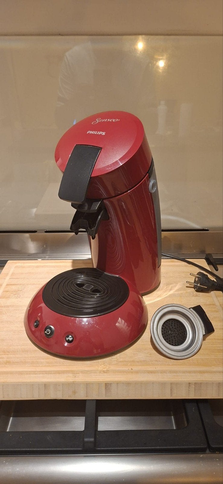 Philips Senseo apparaat - Goed werkend, Witgoed en Apparatuur, Koffiezetapparaten, Ophalen, Gebruikt, Koffiemachine, Koffiepads en cups