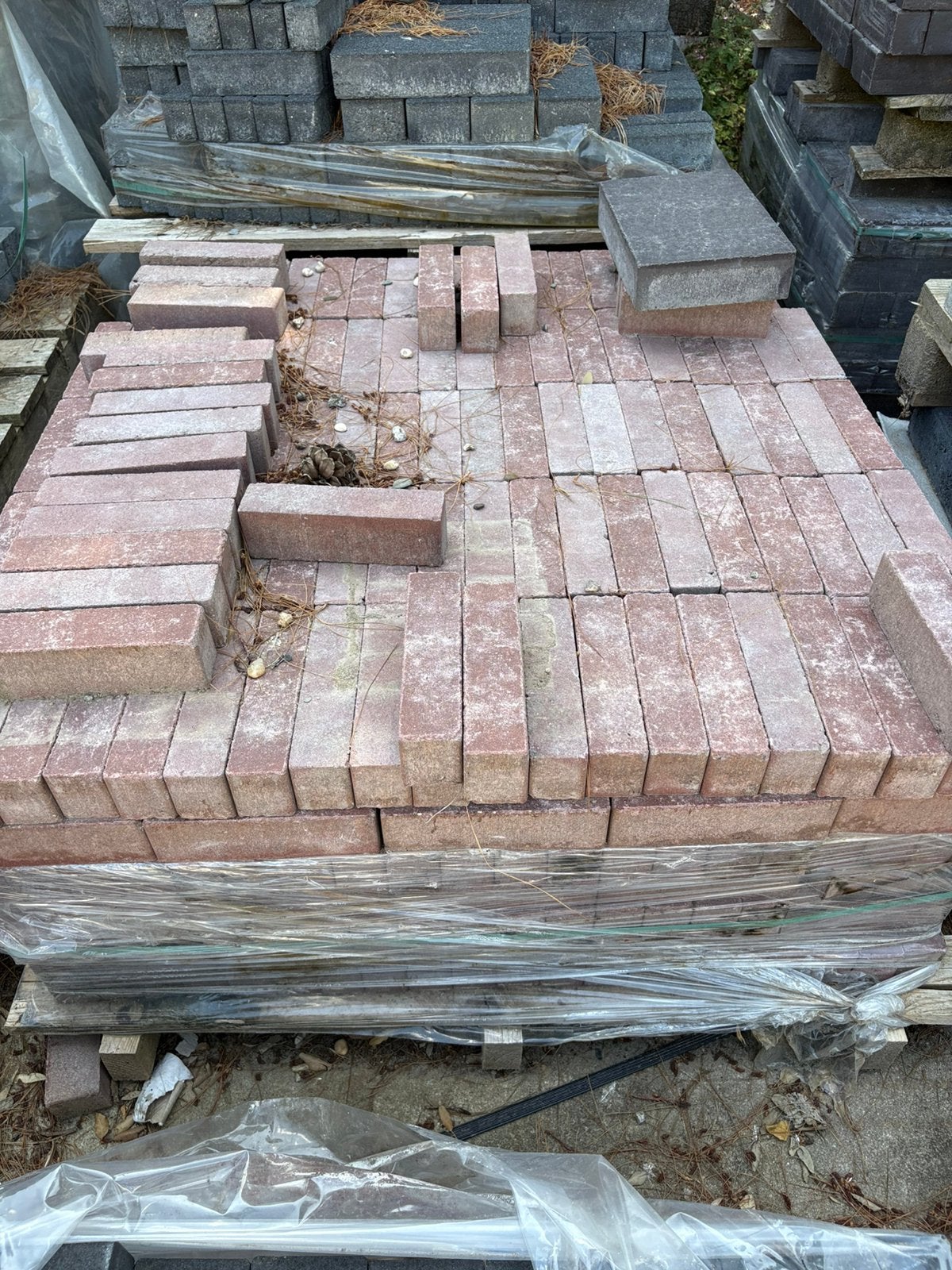Betonstenen type cassaia 20/5/6 cm nieuw ca. 7 m2 rood, Ophalen, Klinkers, Nieuw, 5 tot 10 m²