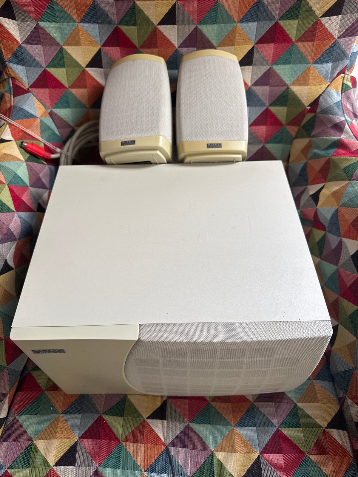 Altec Lansing ACS295 Speakerset met Subwoofer, Overige merken, Gebruikt, Inclusief kabels, Speakerset