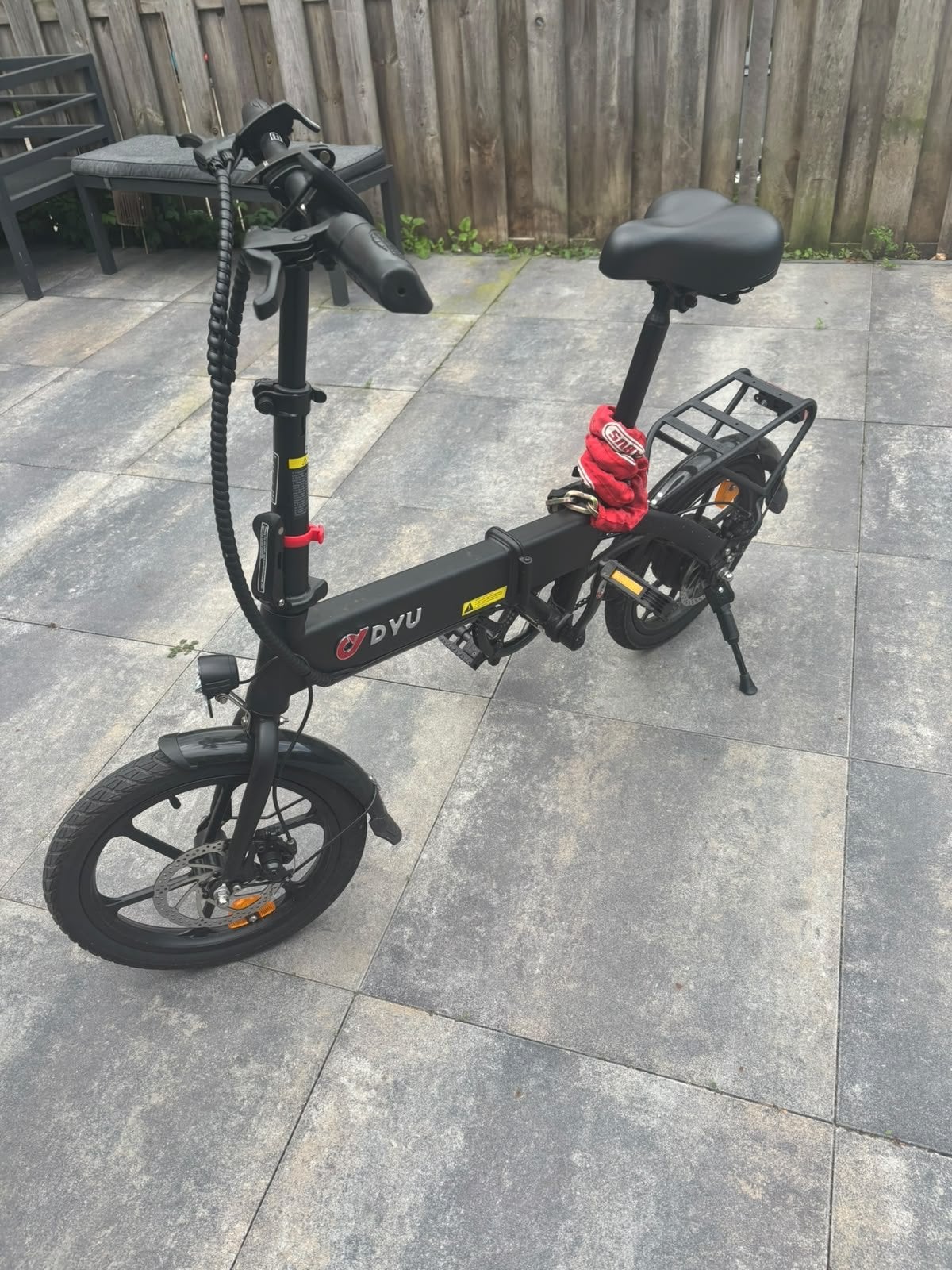 DYU A1F Pro Opvouwbare E-Bike - 10x gebruikt, Overige merken, Ophalen of Verzenden, Zo goed als nieuw, Minder dan 47 cm