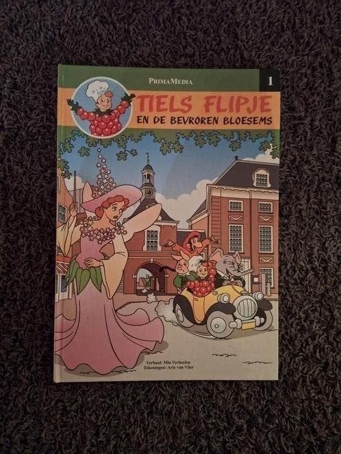 Stripboek van Tiels Flipje en de bevroren bloesems, Eén stripboek, Ophalen of Verzenden, Gelezen, Mia Verbeelen