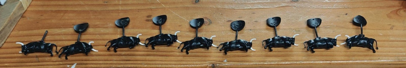 Torres Sangre de Toro - Set van 8 stieren, Ophalen, Zwart, Zo goed als nieuw, Mediterraans