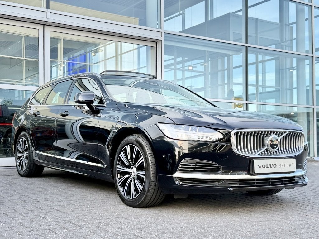 Volvo V90 T6 340PK Recharge Inscription| Pano| Adap.Cruise|, Auto's, Volvo, Parkeercamera, 4 cilinders, Vierwielaandrijving, Hybride Elektrisch/Benzine