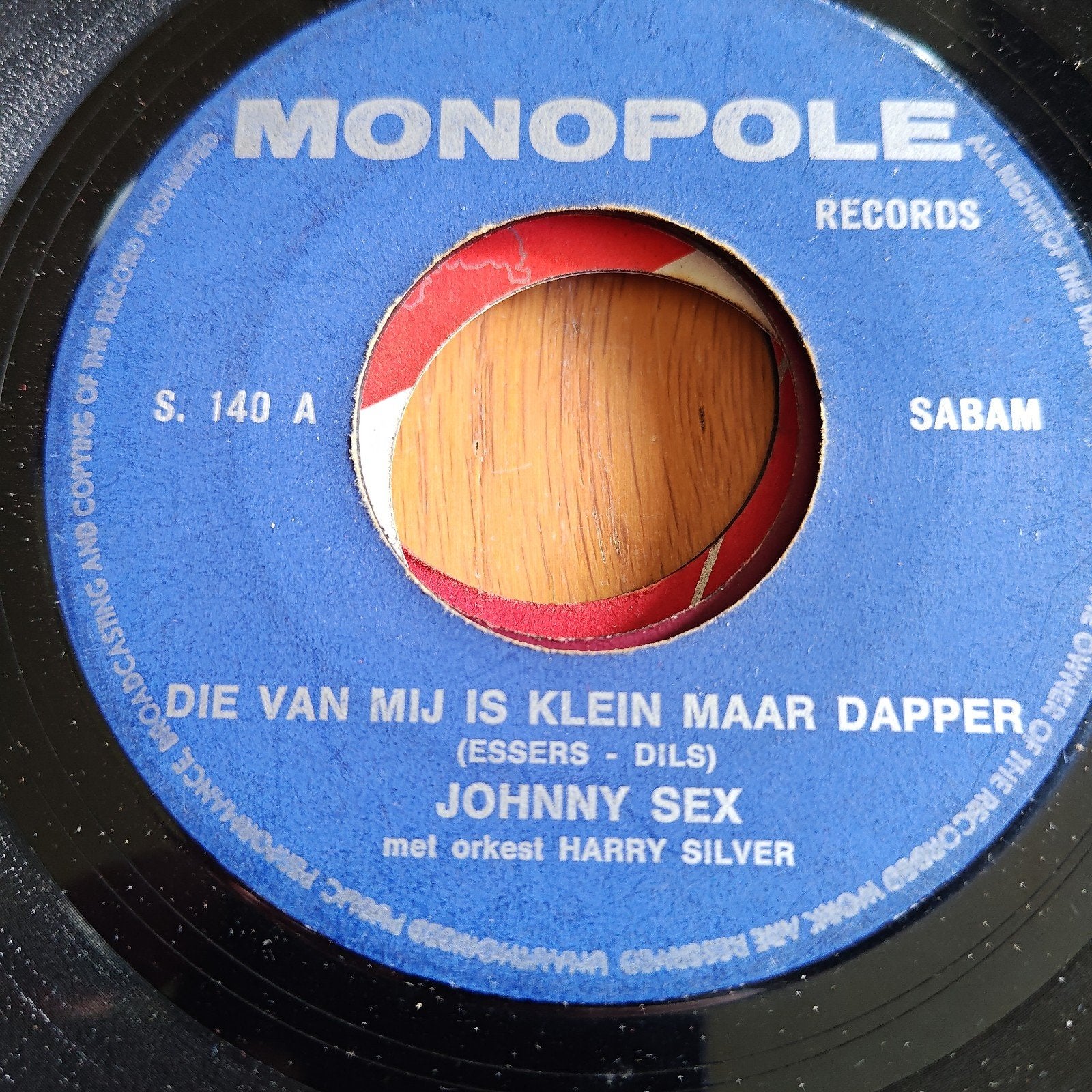 Johnny Sex - Die Van Mij Is Klein Maar Dapper (Monopole), Gebruikt, 7 inch, Ophalen of Verzenden, EP