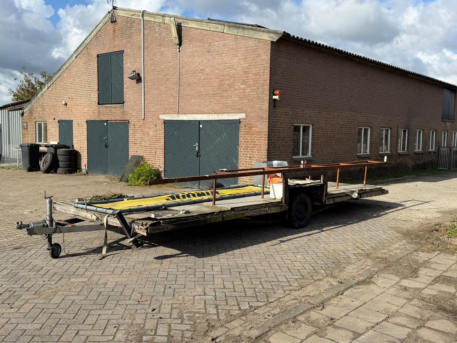Gratis afhalen,  Aanhanger , platte kar, onderstel, Ophalen, Gebruikt