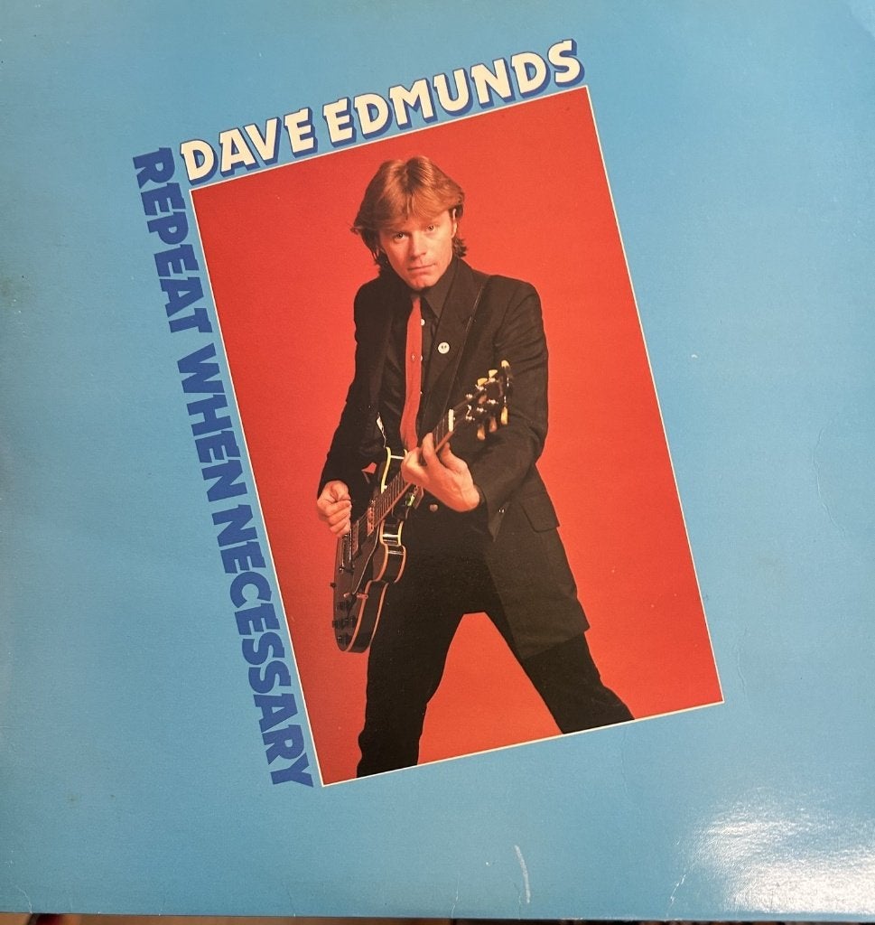 Dave Edmunds: Repeat when necessary (lp), Cd's en Dvd's, Vinyl | Pop, Zo goed als nieuw, 12 inch, Ophalen of Verzenden